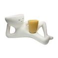 thumbnail image 2 of Maceta Lazy Guy, contenedor decorativo para plantas, regalo creativo con 2 orificios de drenaje Amarillo, 2 of 9