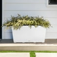 thumbnail image 5 of Veradek Pure Series Midori 39" Plastic Planter - White, 5 of 11