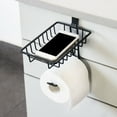thumbnail image 6 of Toilet Paper Holder over the Tank Tissue Roll Holder Hanging over Bathroom Cabinet Door Shelf Storage Mega Rolls/Phone, 6 of 8