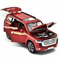 thumbnail image 4 of 1: 24 Suitable for Toyota Land Cruiser alloy die-casting metal car models, with sound, light, and rebound functions, children's toy car collection, boys' birthday gifts, 4 of 6