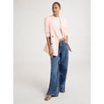 thumbnail image 4 of Scoop Women's and Women's Plus Crepe Slouchy Double Breasted Blazer, Sizes XS-4X, 4 of 5