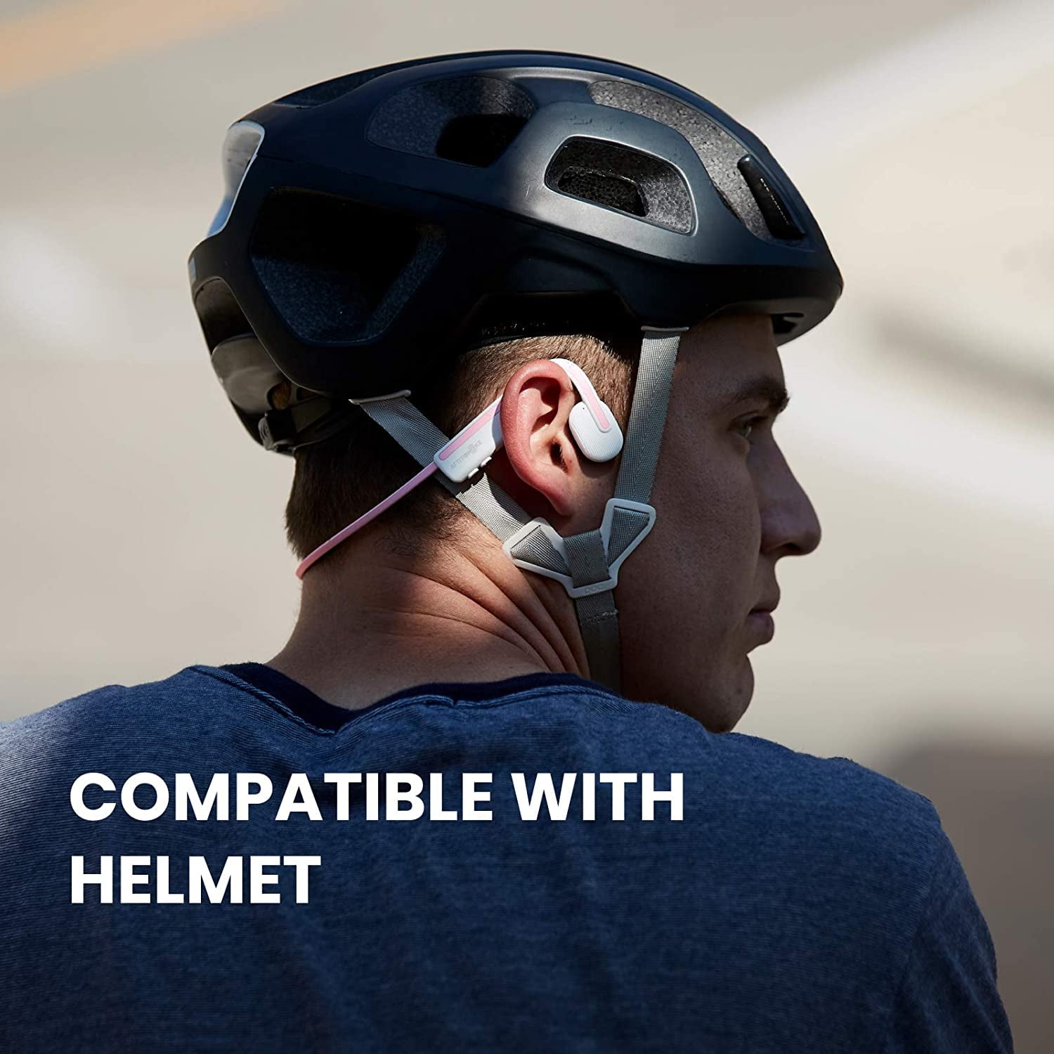 AfterShokz OpenMove Wireless Bone Conduction Headphones Bluetooth 5.0 Open Ear for Sports (Himalayan Pink)