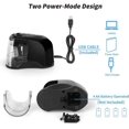 thumbnail image 3 of Electric Pencil Sharpener, Heavy Duty Steel Blade With Multiple Power Sources, Quick Sharpening, Non-Slip Design, Large Shavings Box, Automatic, 3 of 5