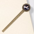thumbnail image 4 of Star Unicorns Lace Bookmark in Antique Bronze - Book Mark for Readers and Book Lovers, 4 of 5