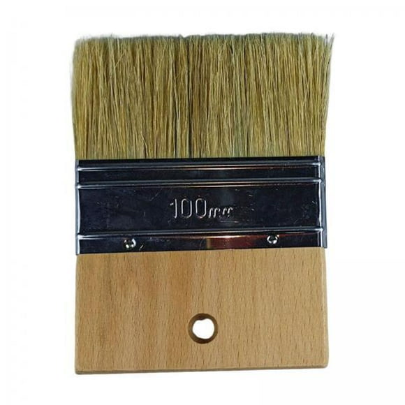 Lipstore 4xPaint Brush Large Woodeh Handle Art Paint Brush for Fence Wood Dusting 4inch 5.1cm Bristles