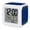 Blue, Sapphire, Gold, Obsidian, variant on Yellow Polka Dots Digital Alarm Clock for Bedrooms, Smart LED Alarm Clock with 7 Color Changing Night Light, Modern Speckles Minimalist Black Silent Wake Up Clocks for Sleep Study Cooking 3.2"x3.2"