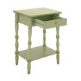 thumbnail image 3 of Decmode 31 Inch Traditional One-Drawer Wooden Side Table, 3 of 3