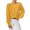 Yellow, variant on Women's Long Sleeve Sweatshirt Round Neck Knitted Sweater Pullover Basic Fashion Winter Clothing Casual Outfits Fall Clothes