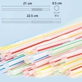 thumbnail image 5 of NOGIS 300 Packs Disposable Plastic Straws -8" Extra Height Drinking Straws Prefer for Tumblers/Bottled Drinks/All Hot or Cold Drinking Striped Color Mixed, 5 of 7