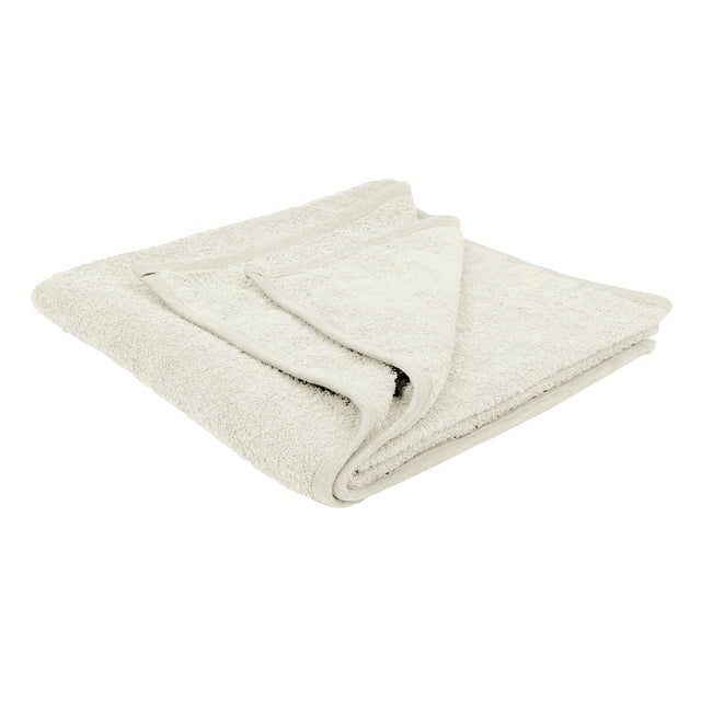 Puffy Cotton Grande Serviette de Bain en Éponge de Coton Drap de Bain - Beige