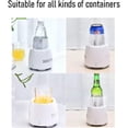 thumbnail image 5 of Desktop Fast Cooling Beverage Chiller, Mini Electric Instant Drink Cooler Quickly Cool Down to 2°C, 2 Cooling Modes Portable Refrigeration Cup for Soda Can, Beer, Coffee, Juice, Home Office Dorm Use, 5 of 7