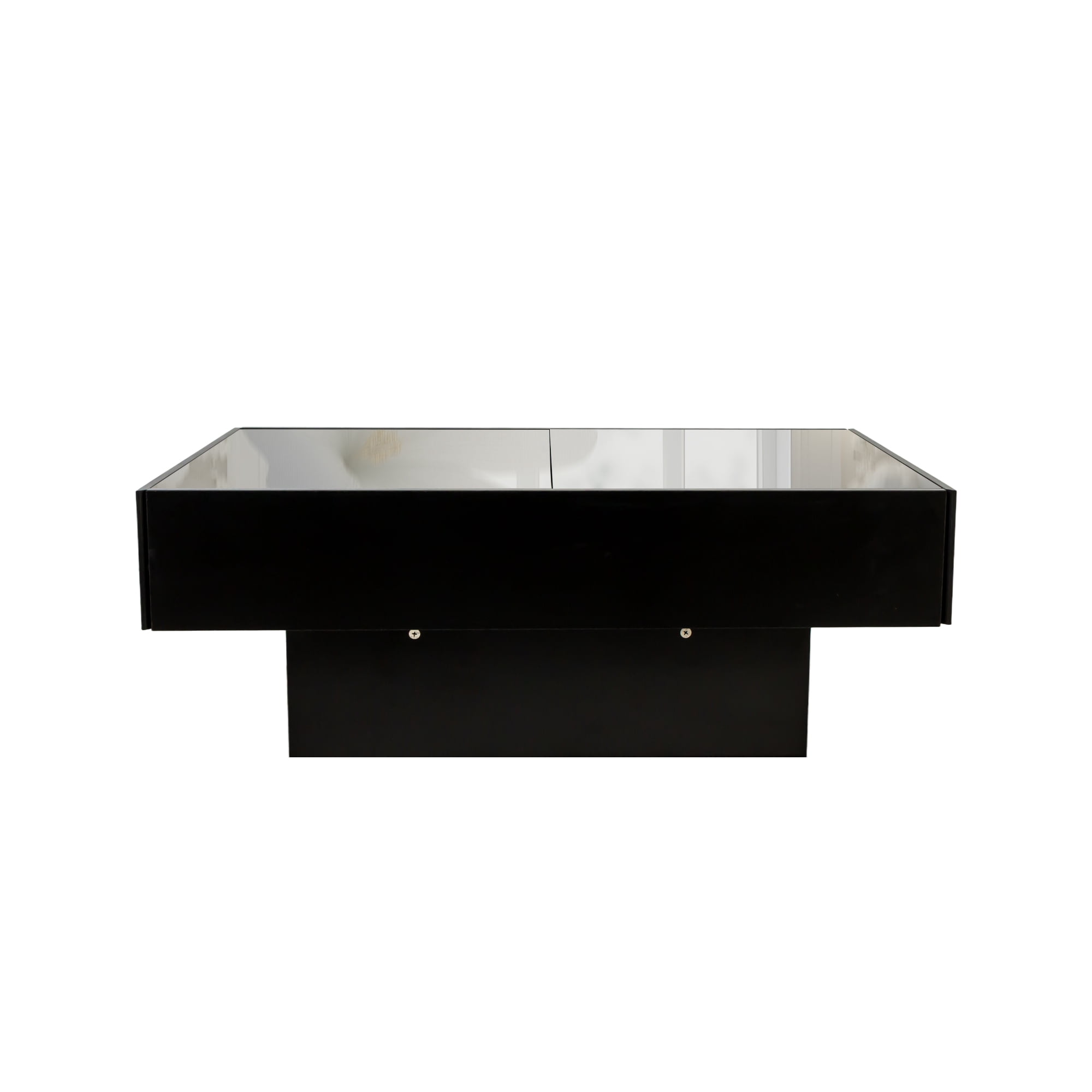 Coffee Table with Sliding Tabletop Hidden Storage Compartment Extendable, White