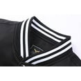 thumbnail image 3 of Fgnfyis Jackets for Men Classic Loose Lightweight Letterman Baseball Jacket Mens Coats Black XXL, 3 of 7