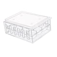 thumbnail image 1 of Contenedor de huevos para refrigerador, caja de almacenamiento, organizador de canasta de huevos, cajón de huevos de cocina para 12 rejillas, 1 of 7