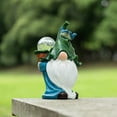 thumbnail image 3 of Garden Gnome Statue, Outdoor Gnomes Figurine with Solar Lights Elf Sculptures and Statues for Patio Lawn Yard, 3 of 4