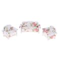 thumbnail image 1 of Esquirla Vintage European Floral Double / Single Sofa Couch Furniture Model For 1/12, 1 of 8