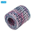 thumbnail image 3 of Uxcell 219 Yards Raffia Ribbon Raffia Craft Ribbon Paper Twine Wrapping Ribbon, Rose Red/Navy Blue 2 Roll, 3 of 7