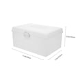 thumbnail image 2 of 1pc Large Capacity Mahjong Storage Box Plastic Storage Holder with Lock, 2 of 10