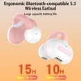 thumbnail image 4 of Auriculares deportivos SUSUchens M-S8 de conducción ósea con clip para la oreja, resistentes al agua, compatibles con Bluetooth, sonido HiFi 5.3, inalámbricos, color negro., 4 of 8