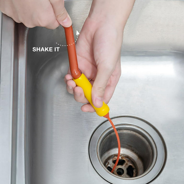 FlexiSnake Drain Weasel MAX Power Sink Snake Hair Clog Remover Tool, Sink,  Pipe, Bathroom, Bathtub Drain Cleaner, with Drill Connector, 30-inches