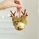 thumbnail image 5 of Adorno de piña con astas de campanas de Navidad | Colgante metálico | Multicolor | Decoración de árbol, ventana, coche | Cuerda colgante fácil | 1 Pieza | Decoración de regalo de 4,33 pulgadas, 5 of 6
