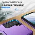 thumbnail image 4 of Case for Samsung Galaxy S21 FE Case for Galaxy S21 FE Case,Designed Stylish Slim fit Protective Case for Samsung Galaxy S21 FE Purple+Black, 4 of 11