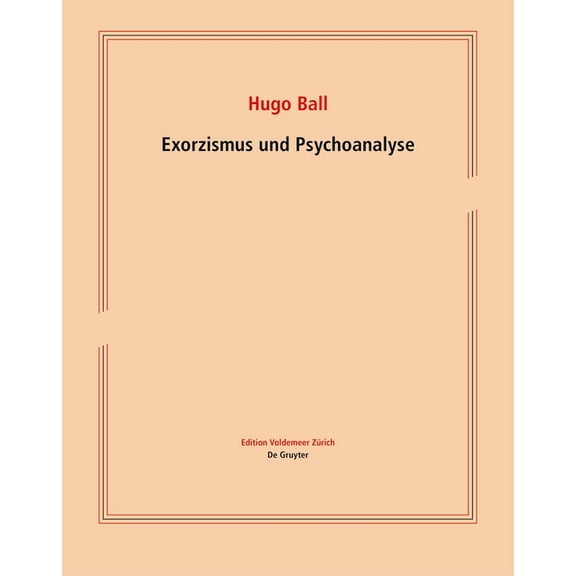 Edition Voldemeer Exorzismus Und Psychoanalyse, (Hardcover)