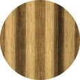 thumbnail image 1 of Ahgly Company Indoor Round Abstract Brown Modern Area Rugs, 5' Round, 1 of 4