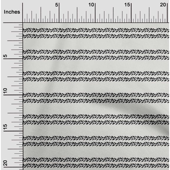 oneOone Cotton Jersey Black Fabric Leaves Artistic Craft Projects Decor Fabric Printed By The Yard 58 Inch Wide