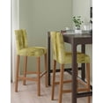thumbnail image 2 of Yellow Bar Stool Covers Set of 4, Retro Oil Painting Modern Abstract Art Aesthetics Stretch Washable Bar Chair Covers with Backs, Removable Pub Counter Height Chair Cover for Kitchen Dining Room Cafe, 2 of 7