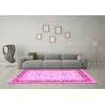 thumbnail image 3 of Ahgly Company Indoor Square Oriental Pink Traditional Area Rugs, 8' Square, 3 of 4