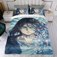 thumbnail image 4 of Attack On Titan-themed Bed Sheet Set Three Piece Set Comfortable And Skin Friendly Unique Design Home Decor Gifts For Family Friends fans54x79Inches（135cm*200cm）, 4 of 6