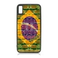 thumbnail image 1 of Brazil Brazilian Flag Graffiti Wall Art Brick Street Art Flat Print Design - Compatible with iPhone 11 Pro Case Black TPU, 1 of 2