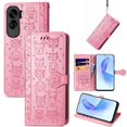thumbnail image 2 of Funda Cartera FOXDOCK para Honor 90 Lite , Flip PU con Relieve de Gatos y Perros, Tarjetero y Soporte, 2 of 6