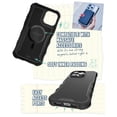 thumbnail image 5 of Smartish iPhone 15 Pro Protective Case - Gripzilla Compatible with MagSafe [Rugged + Tough] Heavy Duty Armored Slim Cover with Drop Protection - Black Tie Affair, 5 of 6