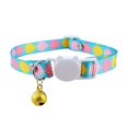 thumbnail image 1 of Personalized detachable cat collar with bell, safe quick release kitten collar, 1 of 8