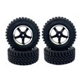 thumbnail image 1 of Ruedas y neumáticos Zulema 4pcs para MN86 MN86K 1/12 Crawler Car negro, 1 of 7