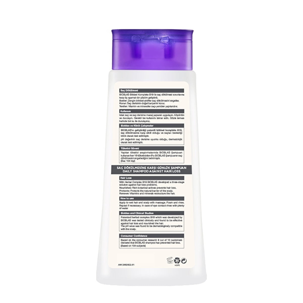 Bioblas Procyanidin & Biotin for Stress Hair Loss Shampoo 360ml