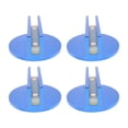 thumbnail image 1 of 2/4Pcs Blue Magnetic Jack Pads, Car Jack Rubber Pad,Aluminum Universal Welds Over For Pinch 3 Adapter Inches, 1 of 8