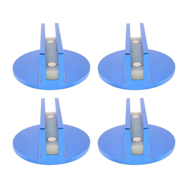 2/4Pcs Blue Magnetic Jack Pads, Car Jack Rubber Pad,Aluminum Universal Welds Over For Pinch 3 Adapter Inches