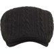 thumbnail image 3 of Boina de moda para hombre, de color liso, cálida y gruesa, tejida con hilo de lana, para otoño e invierno., 3 of 3