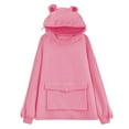 thumbnail image 2 of Femmes Nouveauté Frog Sweat à Capuche à Manches Longues avec Poche, 2 of 7