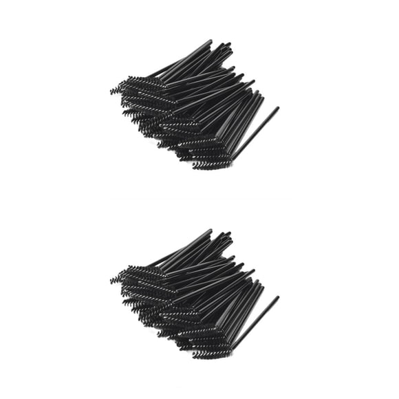 Vogacara 50 piezas de cepillo de pestañas, rizadores de varita, limpieza de plástico, cepillos de cejas para injertos, herramientas de ayuda Type1 NO1