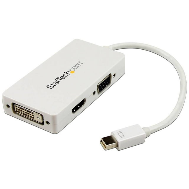 Adaptador Mini DisplayPort a VGA DVI y HDMI Startech MDP2VGDVHDW