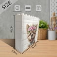 thumbnail image 2 of Dog With Flower Wreath Novelty Decorative Sign/Plaque Desk Decor Dog Gifts Funny Bedroom Decor for Table Shelf Decor Funny Office Decor Birthday Christmas Boss Day Gifts, 2 of 6