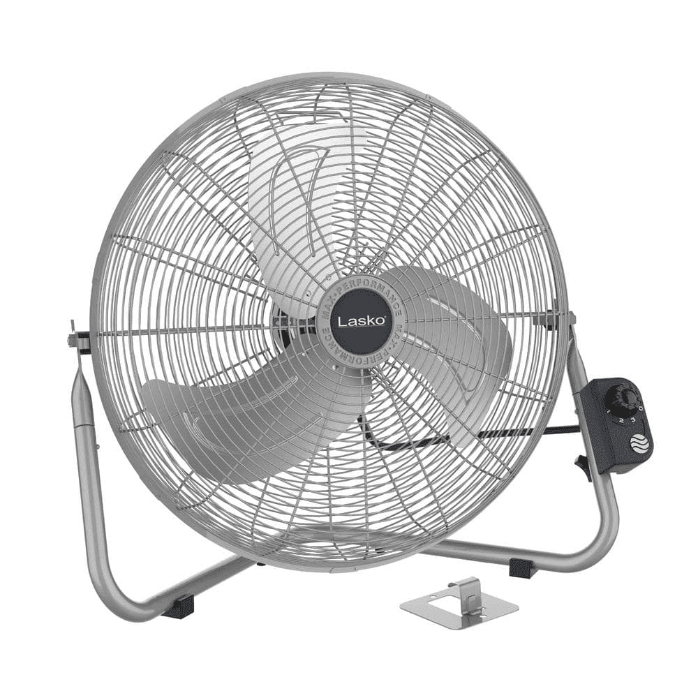 20 inch HighVelocity Floor or WallMount Electric Fan Black Industrial