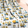 thumbnail image 3 of Cartoon Construction Vehicles Safety Signs Blanket,Comfortable Soft Lamb Wool Throw Blanket,All Season,Warm Lightweight Blankets for Sofa Bed Couch Living Room Chair,40"x50", 3 of 4