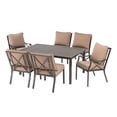thumbnail image 2 of Mainstays Sandhill Outdoor Patio Dining Set, 7 Piece Metal Cushioned, 2 of 9
