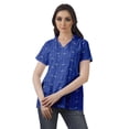 thumbnail image 2 of Moomaya Chemise Tunique Style Enveloppant pour Femmes en Coton Décontracté Col Classique Boutonné, 2 of 6