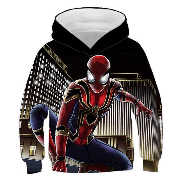 Miniso 2024 Superheld Kapitän Amerika Hulk Spiderman Sudaderas con capucha para hombres jóvenes Sudaderas Mode Kinder Sudaderas